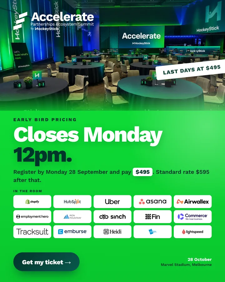 Deadline ad announcing early bird closes Monday at midday